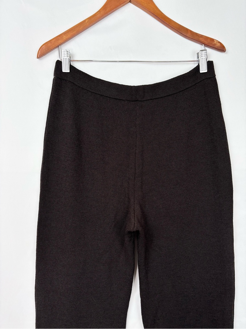 St John Collection Santana Knit Brown Straight Leg Size 12 - Picture 4 of 5